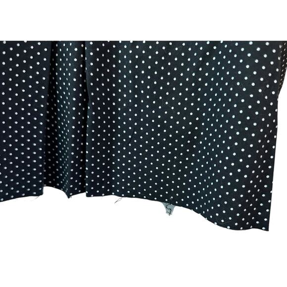 PASKAL CROP Polka Dot Ruffle Trim Blouse Cut By Hand sz M $330 Flawed-Read desc - Picture 4 of 8